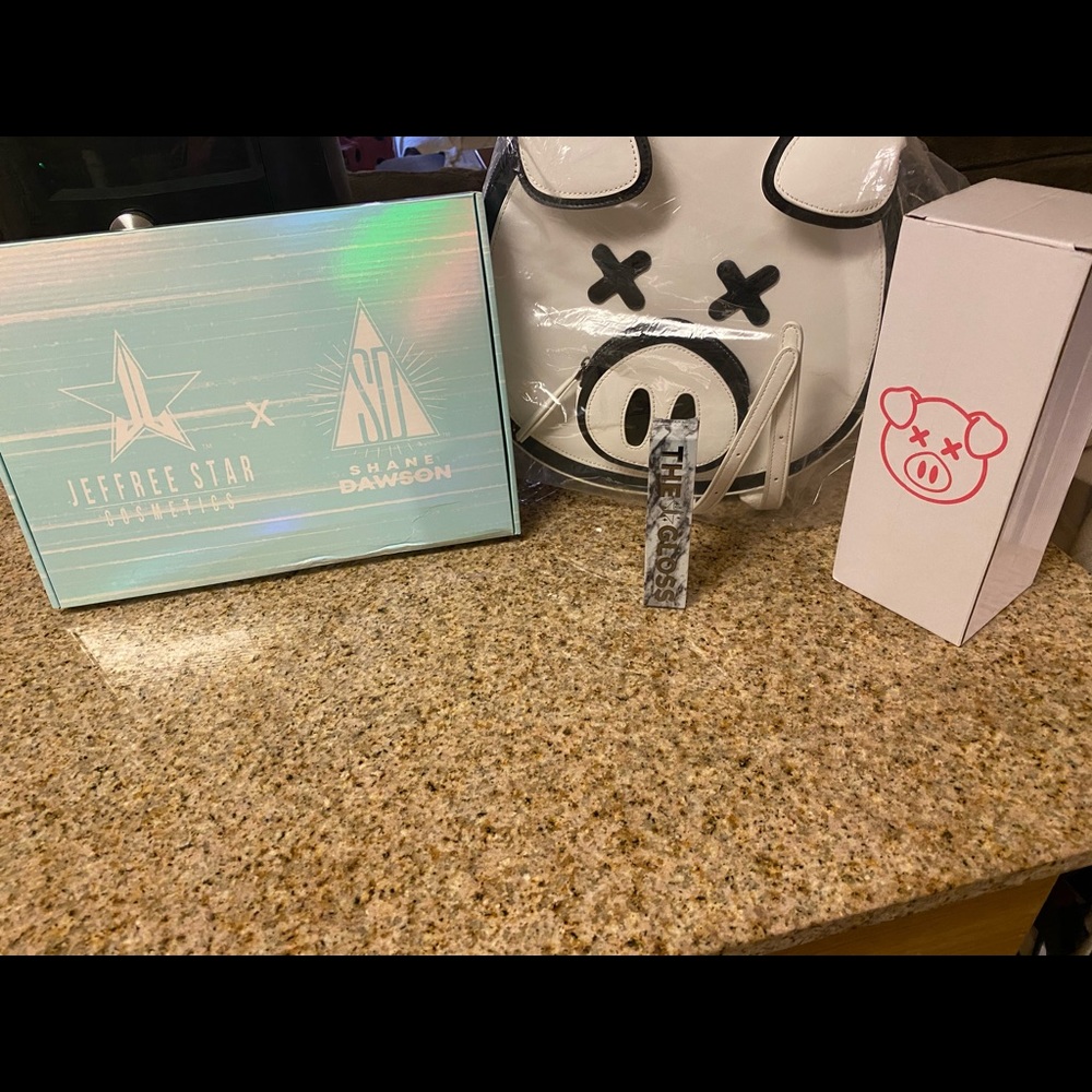 Shane Dawson Black and White Pig Backpack plus